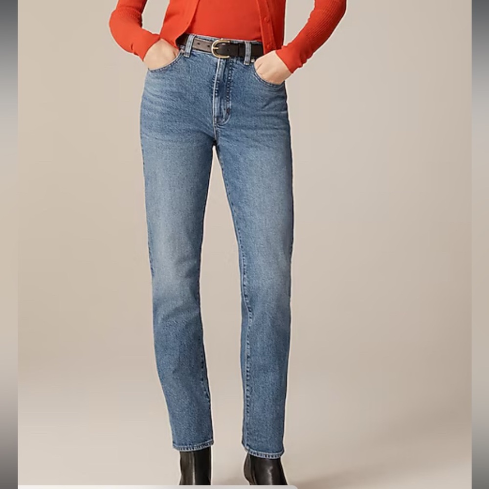 Tall J. Crew High Rise Vintage Slim Steight Jeans, 28T